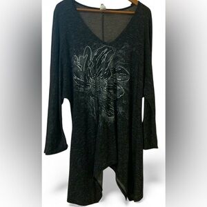 Yummy plus 3x Floral Women's long tunic